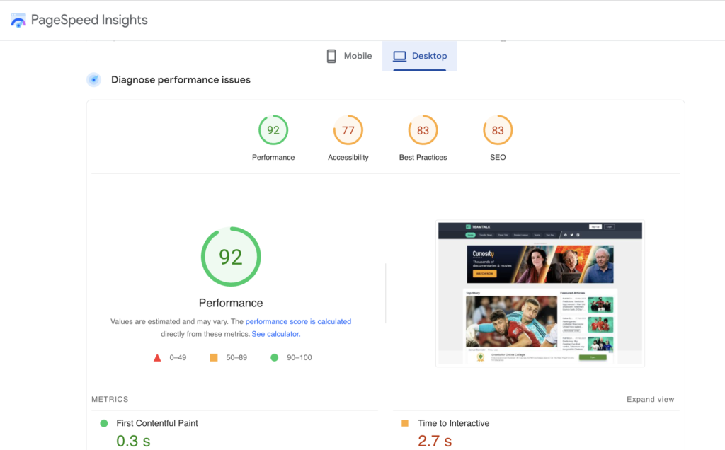 Google Optimise