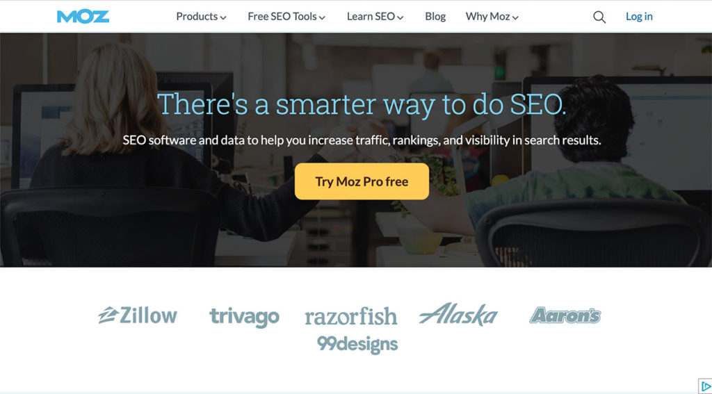 MOZ home page