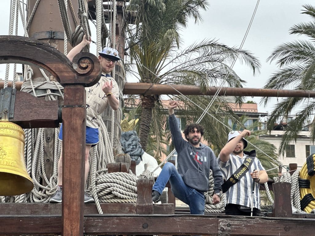 The Galleon Neptune - Italy, Ship deck Pedro and Wynston