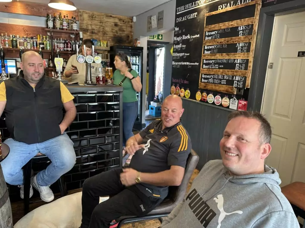 Rob, Andy and Mark Watching the games