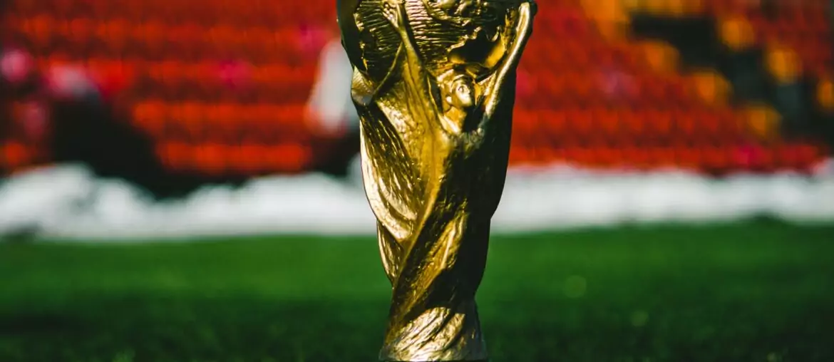 IFA World Cup on the green lawn of the stadium