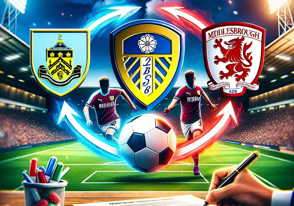 Leeds United burnley and Middlesbrough transfer